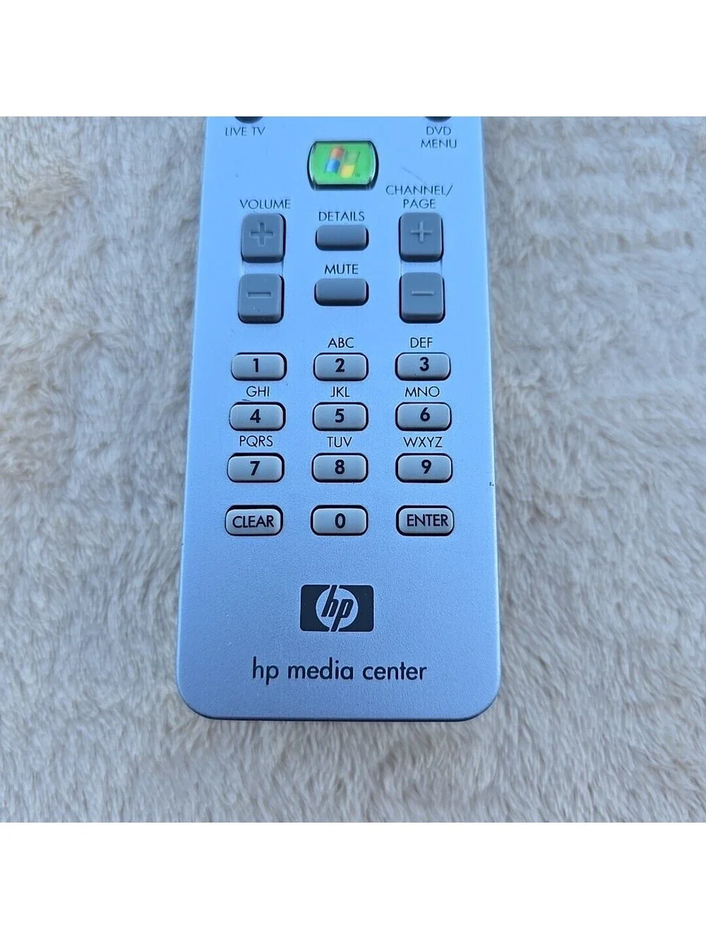 HP MEDIA CENTER RC1314302/00 RC6 IR REMOTE CONTROL  P/N:5187-4055